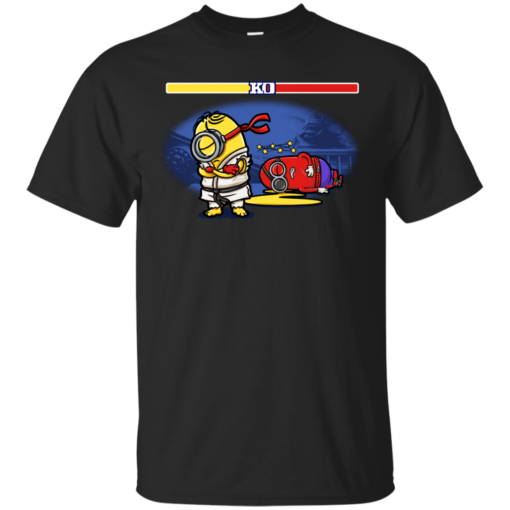 Perfect street fighter minions funny geeky scifi gaming artsy videogames Cotton T-Shirt