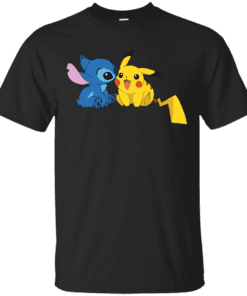 Pikachu Stitch Cotton T-Shirt