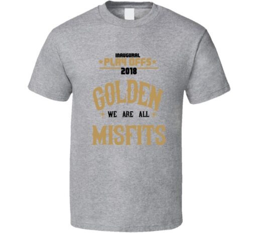Playoffs Inaugural Gold We Are All Misfits T T Shirt
