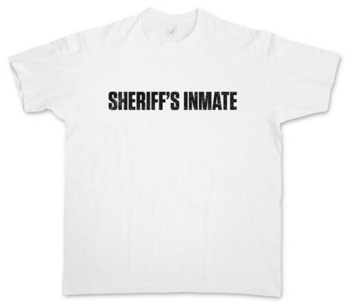 Prisoner Sheriff Life Outside Prison Sherrif Motorcyclist Hooligan Law Criminal Villain T Shirt