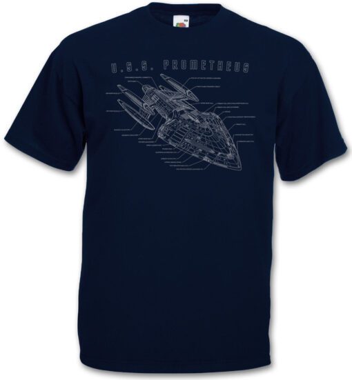 Prometheus Model Federation Uss Star Trek Enterprise Föderation T Shirt