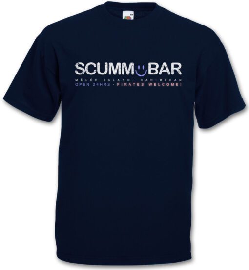 Scumm Bar - Escape The Secret Of Monkey Island Game Retro Logo Tee T Shirt