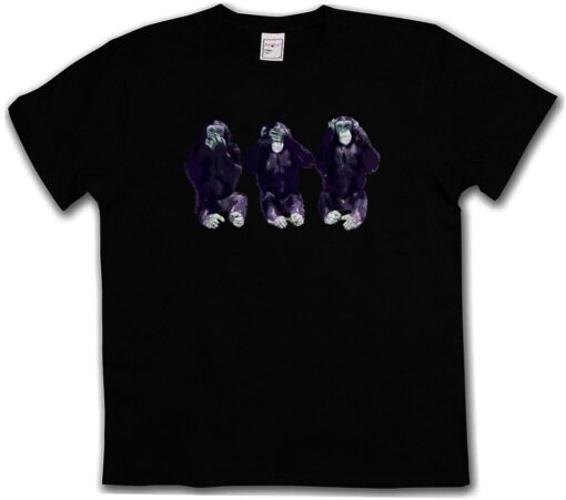 See No Hear No Speak No Apes - Mafia Gorilla Police Company T Shirt