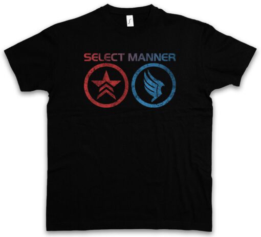 Select Way Jack Symbols Mass Effect Commander Mal Normandy Good Sign T Shirt