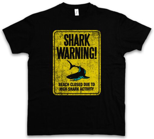 Shark Sign Ii Diver Taucher Surfer Surf White Tiger Killer T Shirt