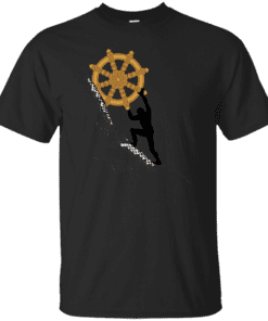 Sisyphus Rolling the Dharma Wheel Cotton T-Shirt