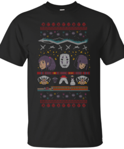 Spirited Away Ugly Christmas Sweater Cotton T-Shirt