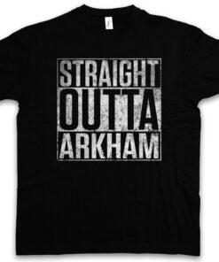 Straight Outta Arkham Arkham City Wars P. Lovecraft Cthulhu Fun H. Town T Shirt