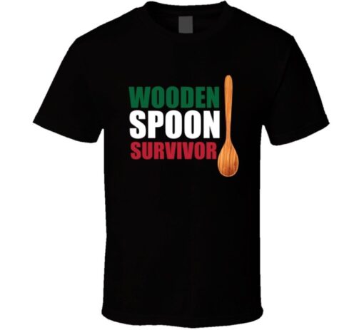 Survivor Wooden Spoon Funny Italian T Shirt