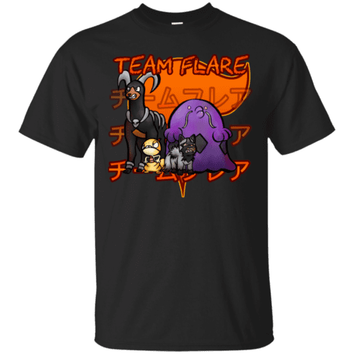 Team Flare pokeball Cotton T-Shirt