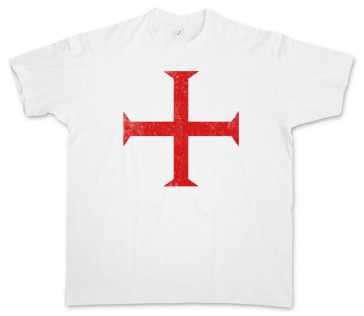 Templar Cross Ii - Rotes Kreuz Templer Order Templerorden Ordo Red T Shirt