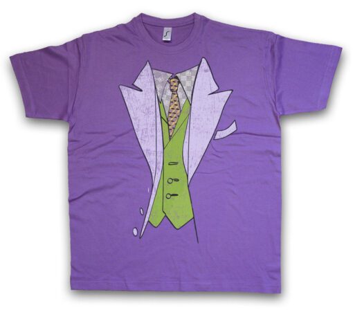 The Joker Suit - Dark Knight Batman Gotham Ledger Riddler Logo T Shirt