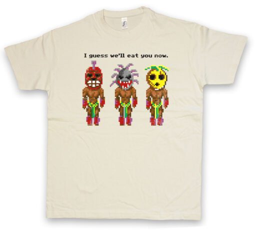 The Secret Cannibal Game Monkey Guess We Have To Eat Now Island T Shirt