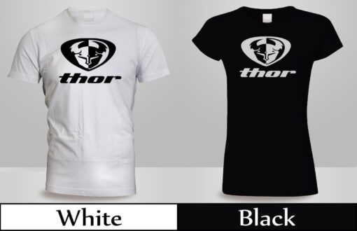 Thor Mx Loud Motocross Dirt Bike Men / Women Black And White 2 T Shirt