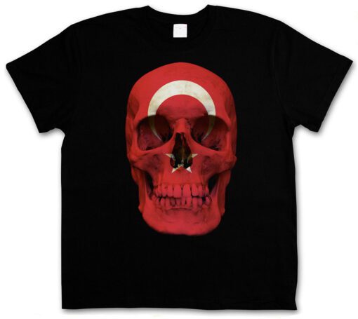 Turkey Skull Flag - Istanbul Constantinople Türkiye Islam Muslims T Shirt