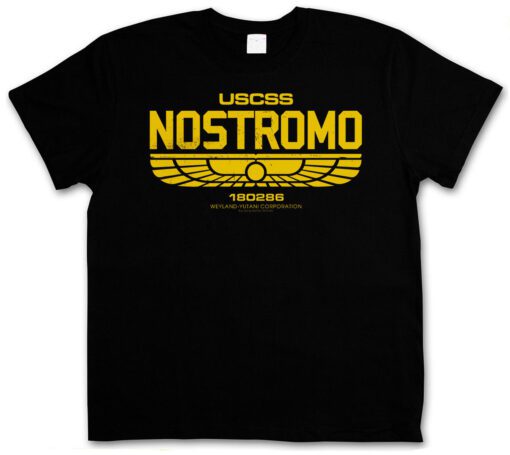 Uscss Nostromo Iii - Weyland Yutani Corporation Prometeo Abroad Logo T Shirt