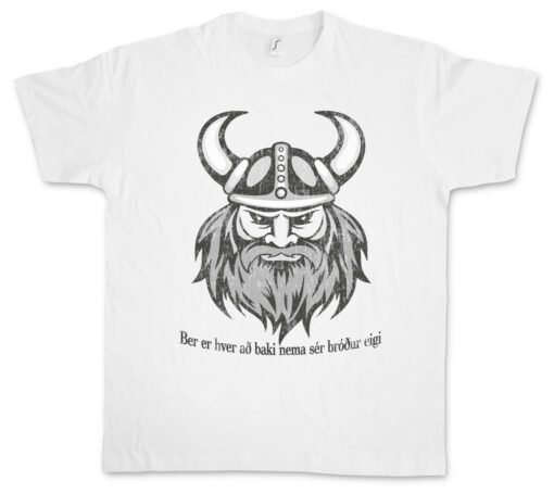 Viking Head Ii Skull Dragon Scandinavian Nordic Viking Odin Thor Valhalla T Shirt