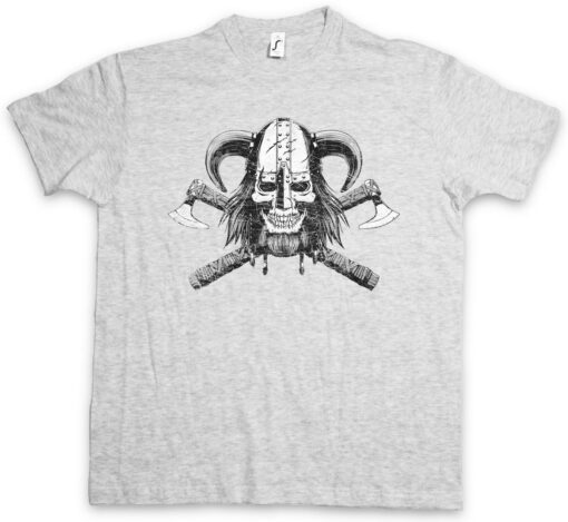 Viking Skull Vi Nordic Vikings Norsemen Odin Thor Valhalla Norsemen T Shirt