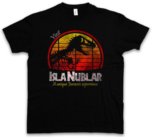 Visit Clouded Island Fun Dinosaur Jurassic Tyrannosaurus Rex Worldpark T Shirt