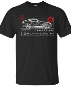 Xfire Coupe Blueprint graphic Cotton T-Shirt