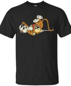 calvin and hobbes rotfl Cotton T-Shirt