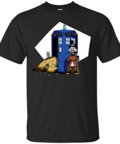 the 10th Doctor vs Ducktales Scrooge Cotton T-Shirt
